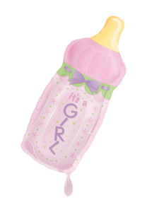 It's a Girl Babyflasche Folienballon 79cm