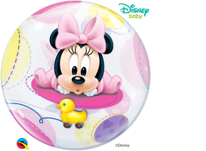 Disney Baby Minnie Mouse Bubble Ballon heliumgefüllt
