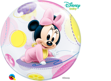 Laden Sie das Bild in den Galerie-Viewer, Disney Baby Minnie Mouse Bubble Ballon heliumgefüllt
