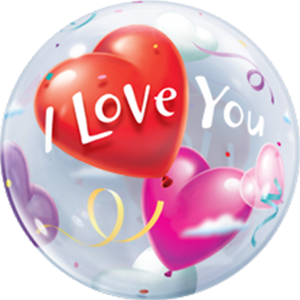 I love You Bubble Bubble Ballon
