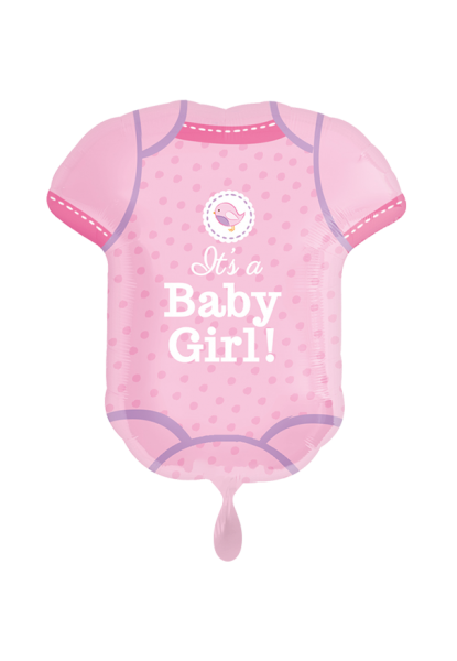 Baby Body Girl Folienballon 60cm ungefüllt