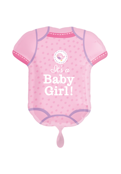 Baby Body Girl Folienballon 60cm heliumgefüllt