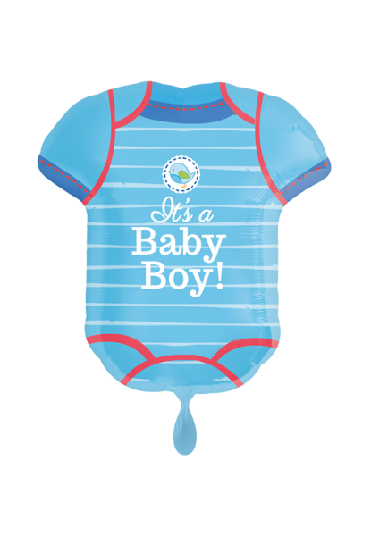 Baby Body Boy Folienballon 60cm ungefüllt