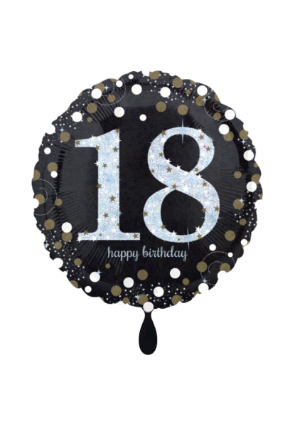 Sparkling Birthday 18 Folienballon 45cm