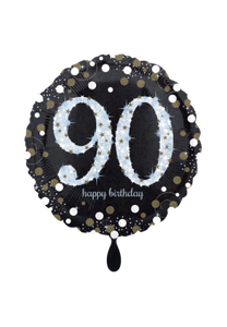 Sparkling Birthday 90 Folienballon 45cm