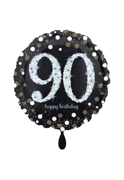 Sparkling Birthday 90 Folienballon 45cm