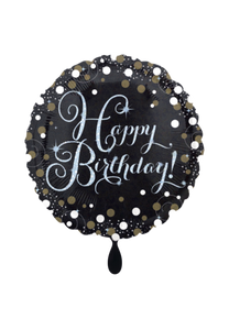 Happy Birthday Sparkling Folienballon 45cm