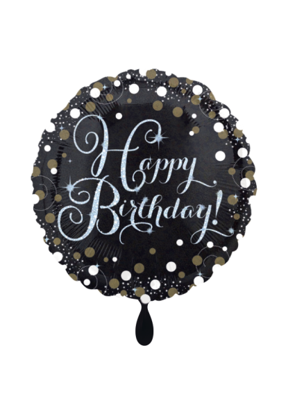 Happy Birthday Sparkling Folienballon 45cm