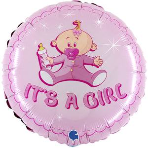 It's a Girl Baby Folienballon 45cm