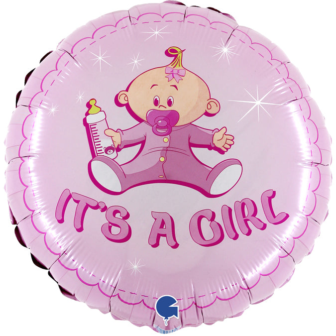 It's a Girl Baby Folienballon 45cm