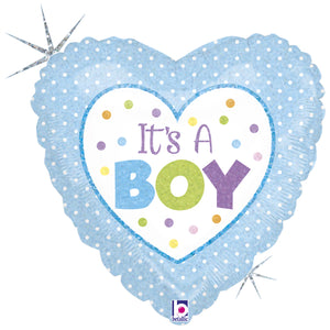 It's a Boy Herz Folienballon 45cm