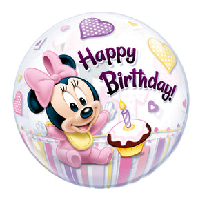 Minnie Mouse 1st Birthday Bubble Ballon
