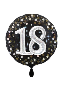 Sparkling Birthday 18 3D-Folienballon 81cm