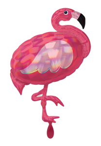 Falmingo holographic Folienballon 83cm ungefüllt