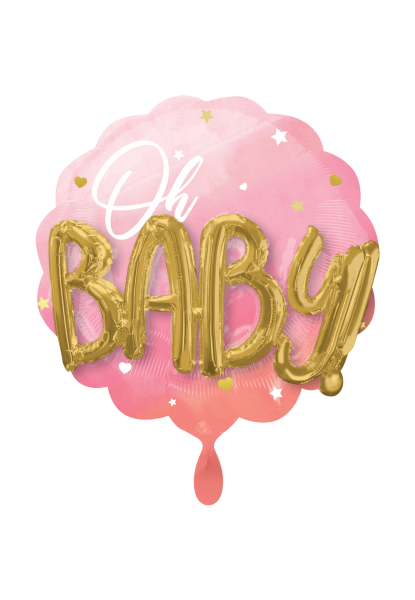 Baby Girl 3D-Folienballon 71cm