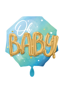 Baby Boy 3D-Folienballon 71cm