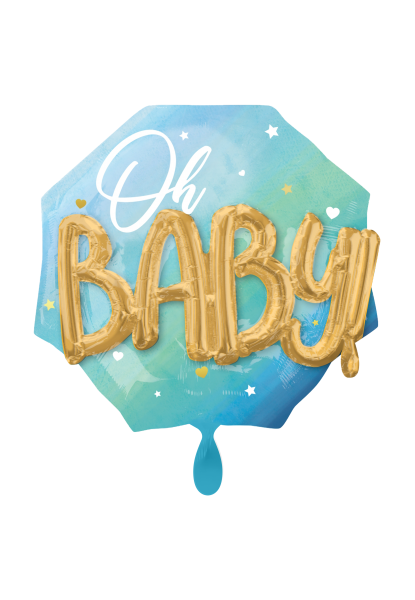 Baby Boy 3D-Folienballon 71cm