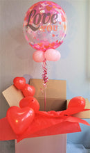 Laden Sie das Bild in den Galerie-Viewer, Love You Bubble Ballon heliumgefüllt
